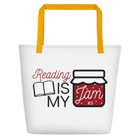 Reading is my Jam - Beach and Book Bag